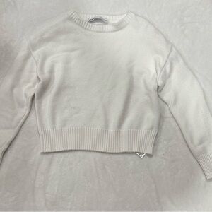 Zara Cozy White Women's Sweater